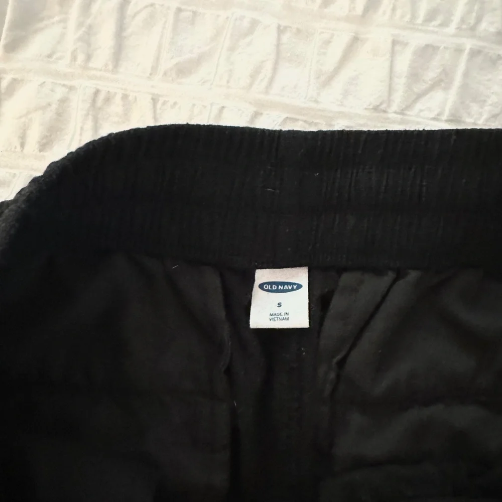 Old Navy Black Linen Drawstring Pants